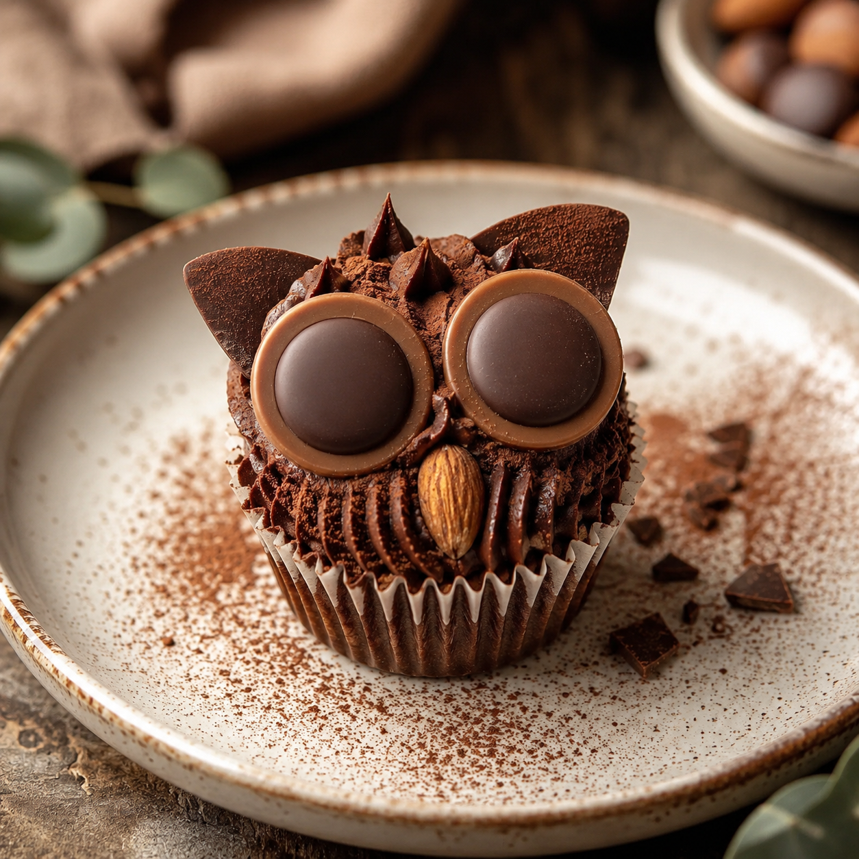 Toffifee Eulen Cupcakes